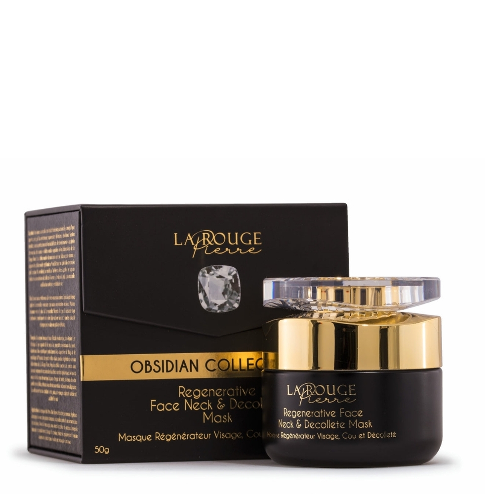 La Rouge Pierre Obsidian Collection Regenerative Face Neck & Decollete Mask New